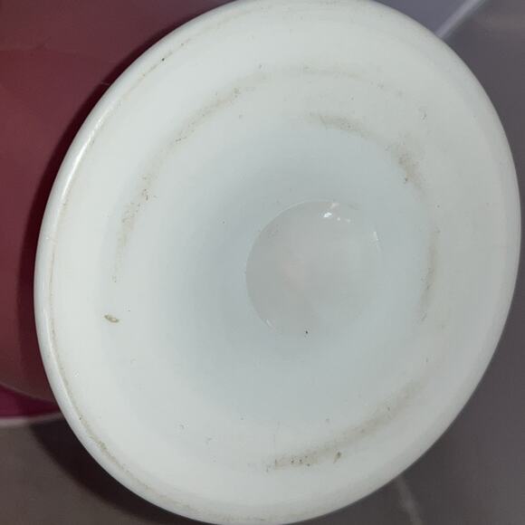 Steuben Pink Rosaline Alabaster Centerpiece Footed Flared Vase 8.25” - Picture 4 of 6